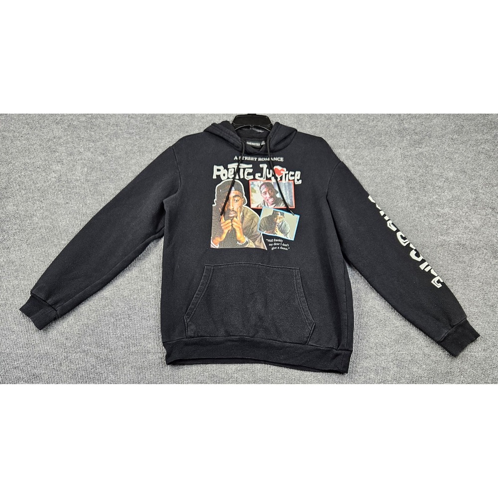 Chemistry Poetic Justice Tupac Shakur Graphic Hoodie Black Women Sm Streetwear